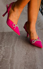 Load image into Gallery viewer, Crystal Bow Heels
