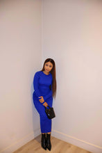 Load image into Gallery viewer, Blue Knitwear Set

