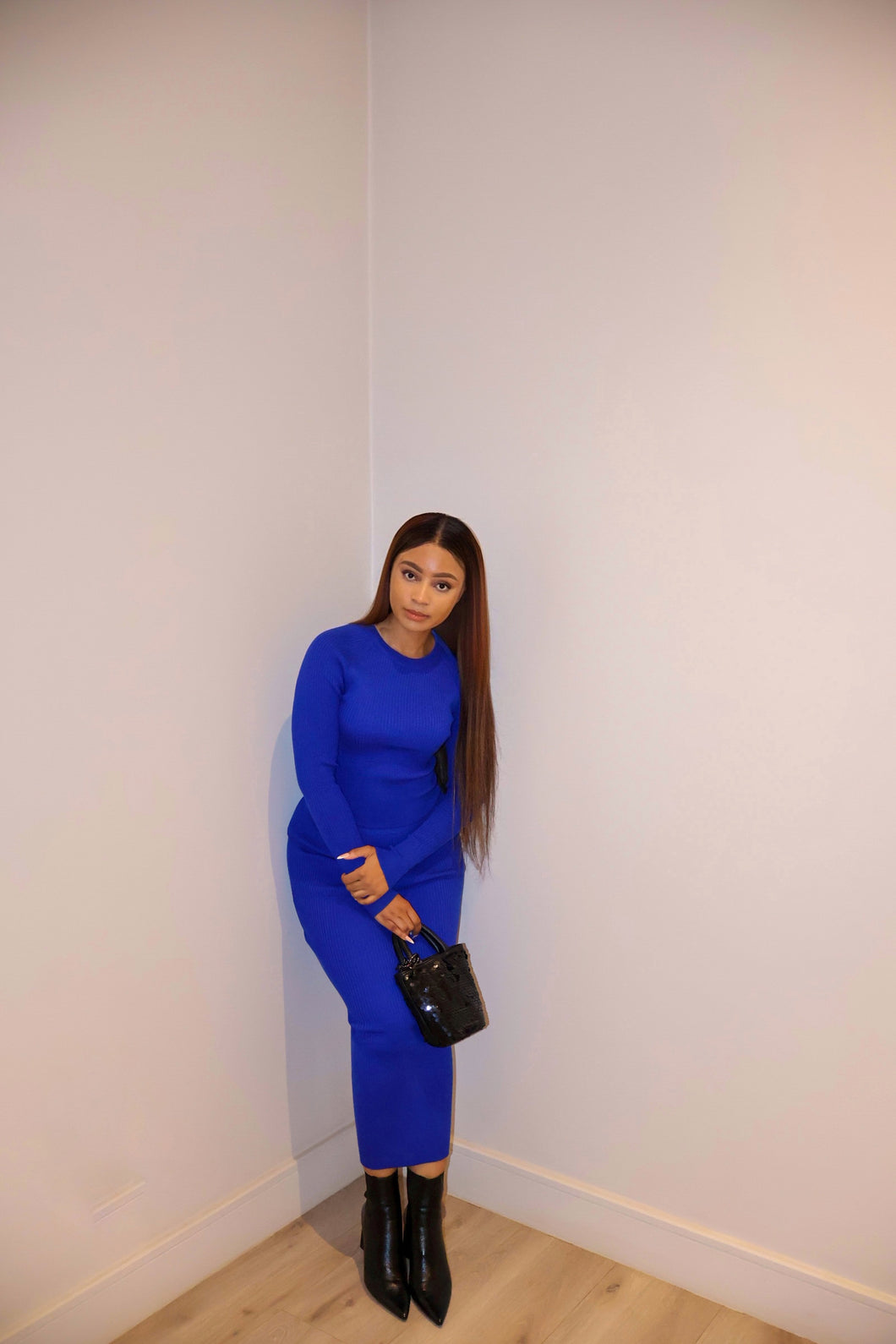 Blue Knitwear Set