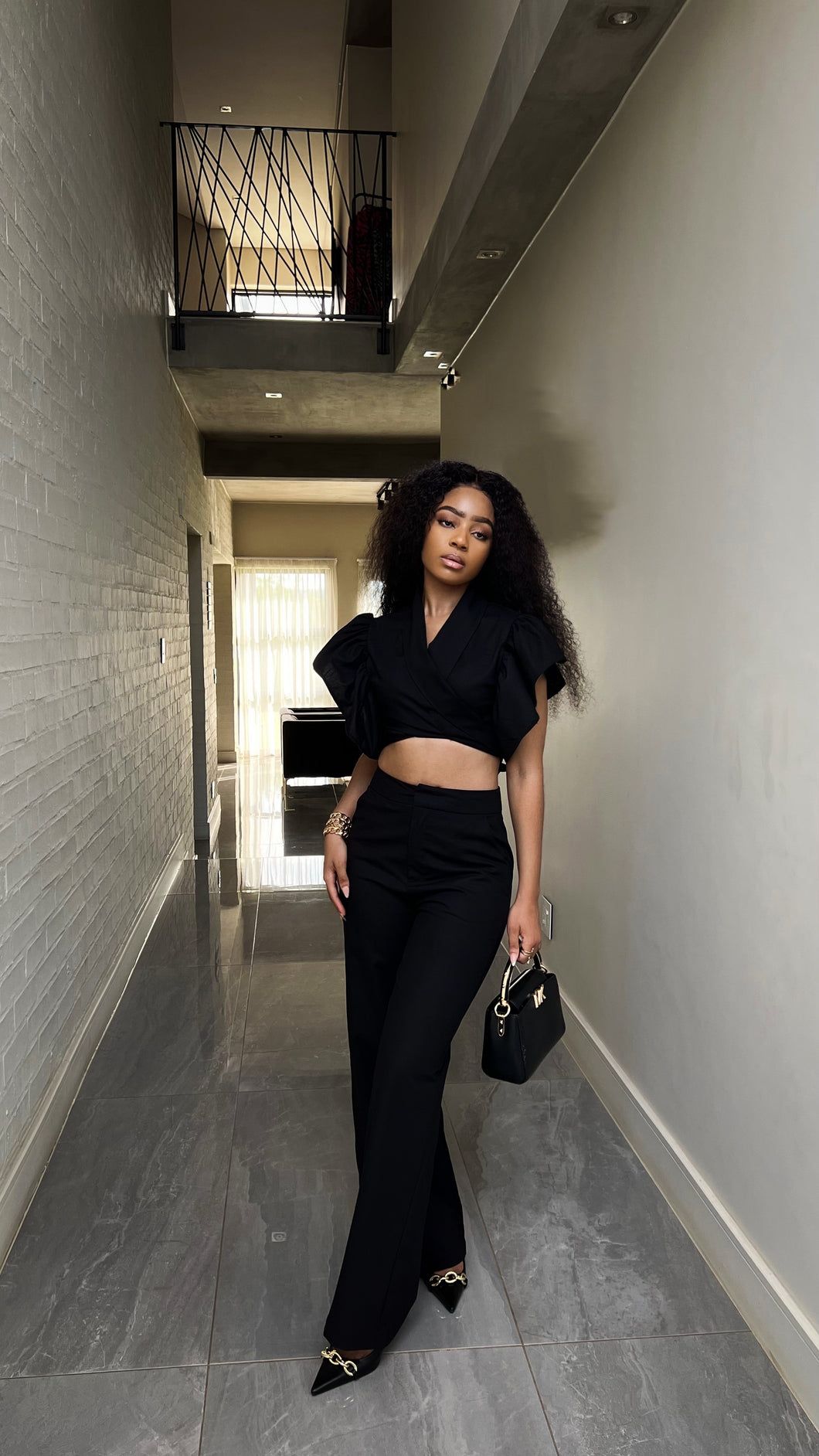 Black Linen Set